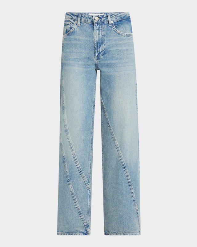 Getty Twist Seam Wide-Leg Jeans